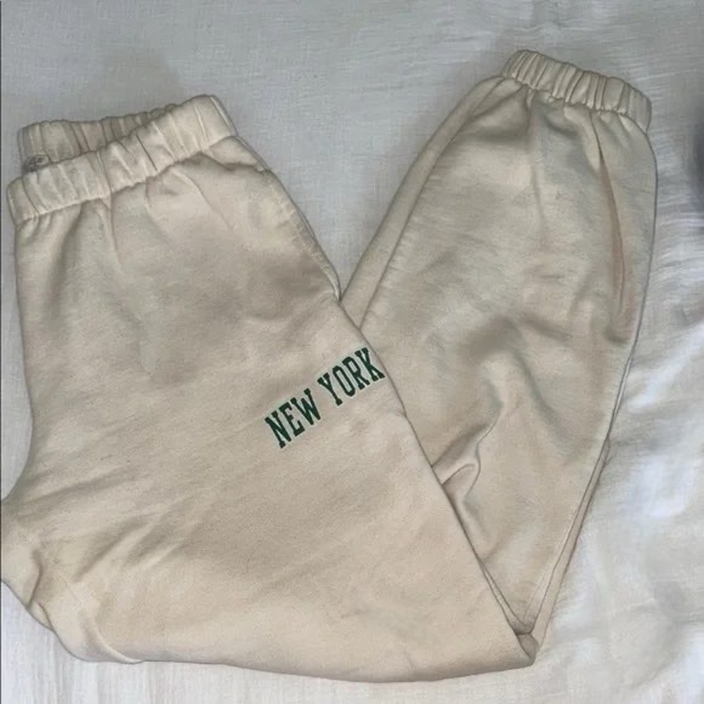John Galt White New York Rosa Sweatpants
